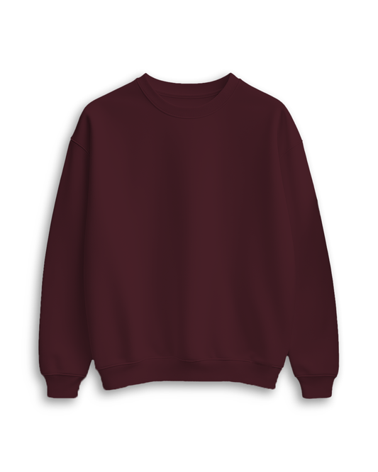 Maroon Oversized Sweatshirt
