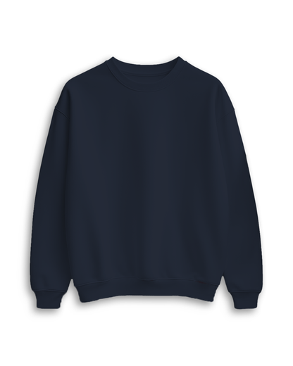 Navy Blue Oversized Sweatshirt